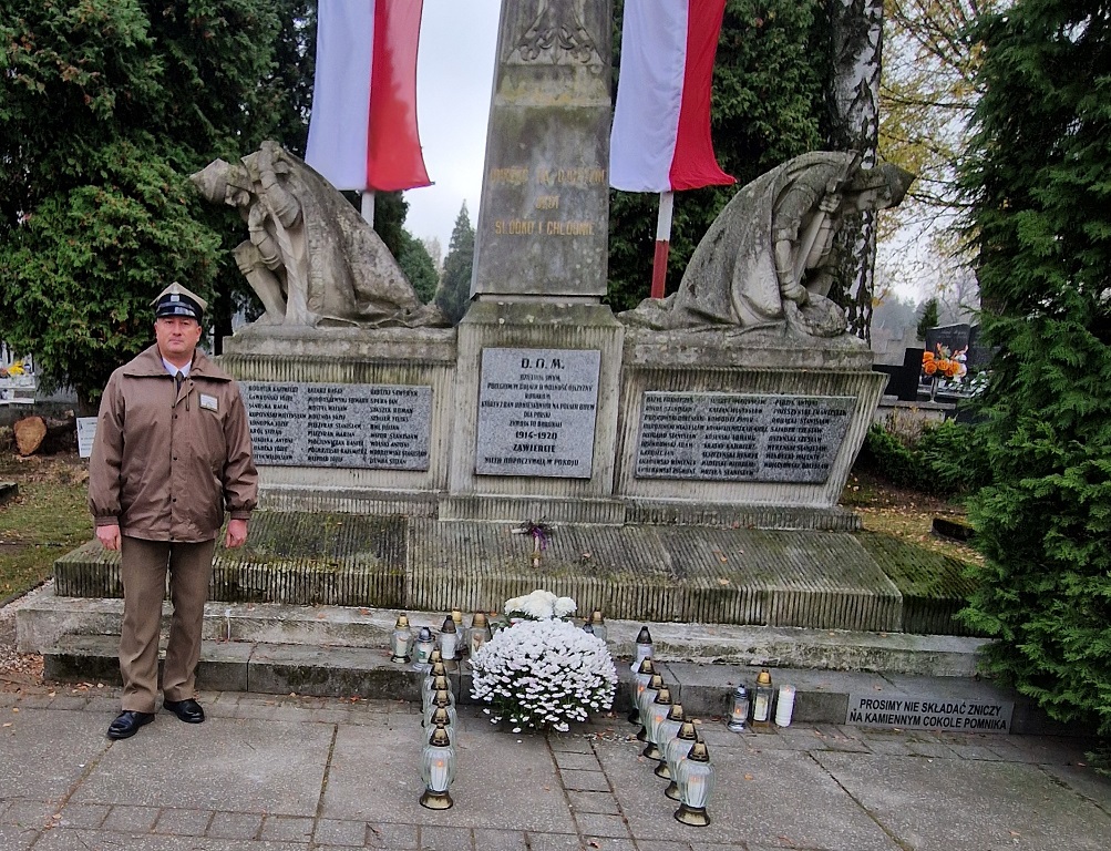 Wiceprezes Okręgu Śląskiego ZOR RP uczestniczył Zawierciu w obchodach  106. rocznicy odzyskania niepodległości przez Polskę