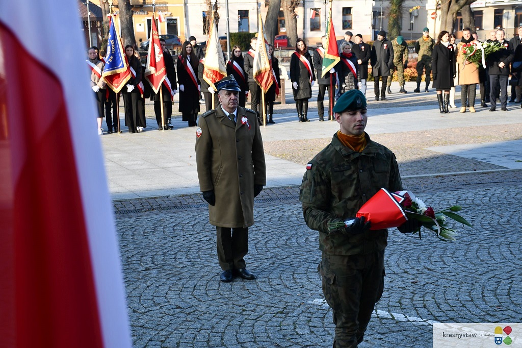 Wiceprezes Okręgu Lubelskiego ZOR RP wziął udział w obchodach Święta Niepodległości w Krasnymstawie 